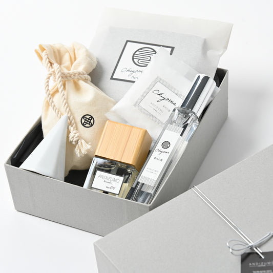 グレー大(ANDIZUMO箔押しあり)ギフトBOX